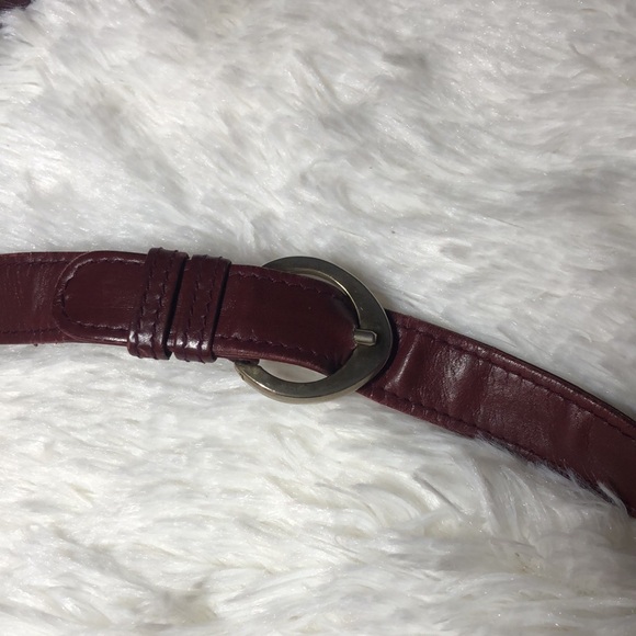 Vintage Gucci Leather Burgundy Maroon Shoulder Bag with Coin Purse - Picture 15 of 16